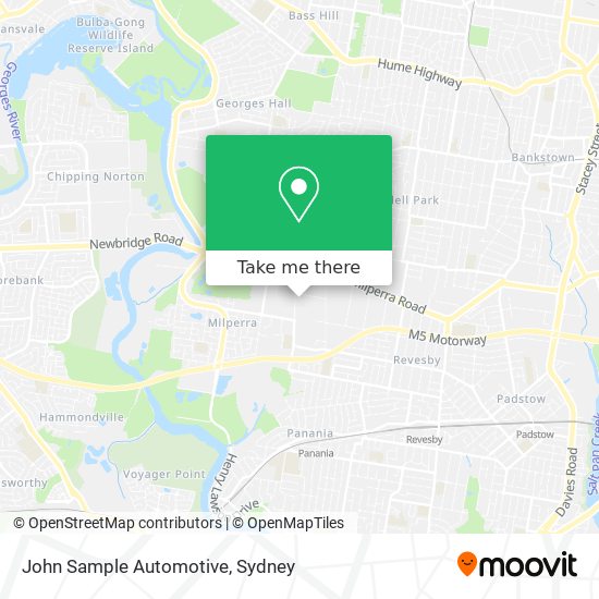 John Sample Automotive map