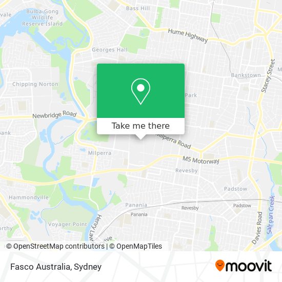 Mapa Fasco Australia