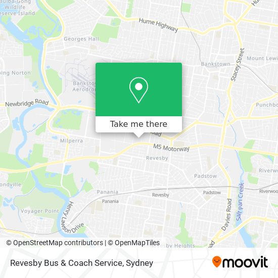 Revesby Bus & Coach Service map