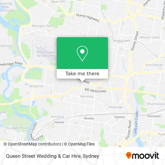 Queen Street Wedding & Car Hire map