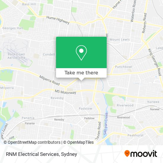 RNM Electrical Services map