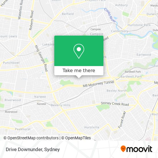 Mapa Drive Downunder