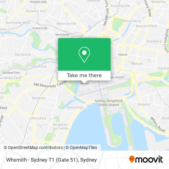 Mapa Whsmith - Sydney T1 (Gate 51)