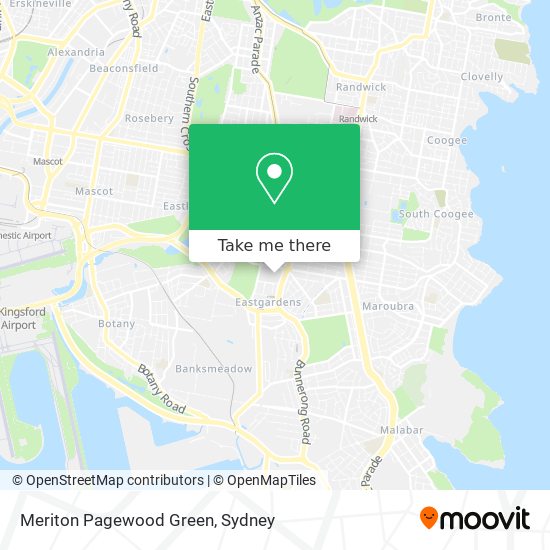 Mapa Meriton Pagewood Green