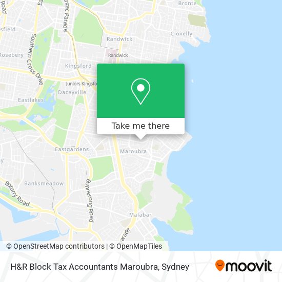 H&R Block Tax Accountants Maroubra map