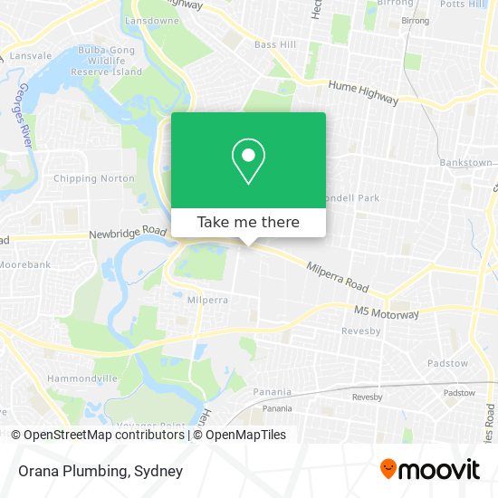 Orana Plumbing map