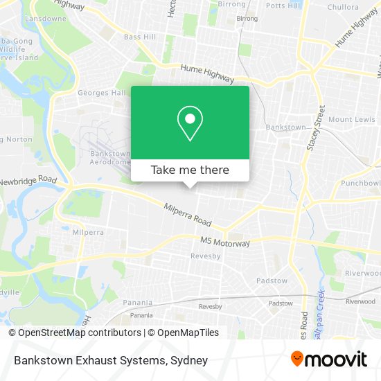 Bankstown Exhaust Systems map