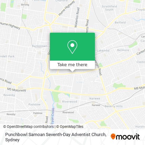 Punchbowl Samoan Seventh-Day Adventist Church map