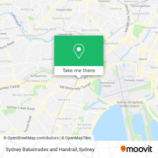 Sydney Balustrades and Handrail map
