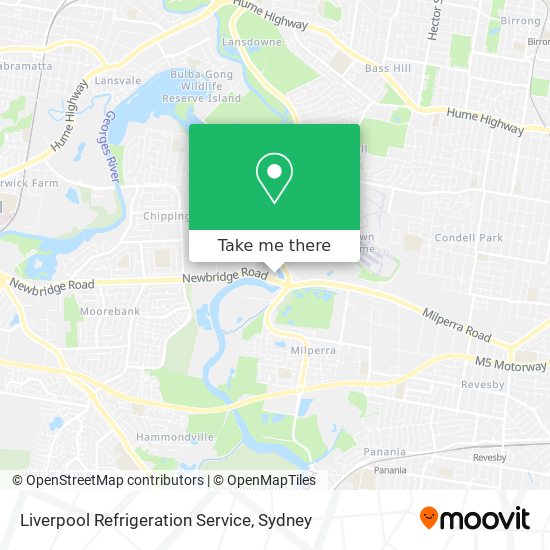 Liverpool Refrigeration Service map