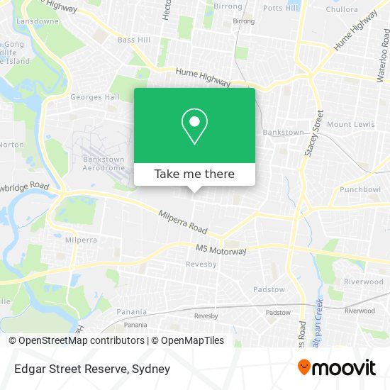 Edgar Street Reserve map