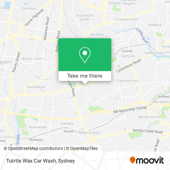 Tutrtle Wax Car Wash map