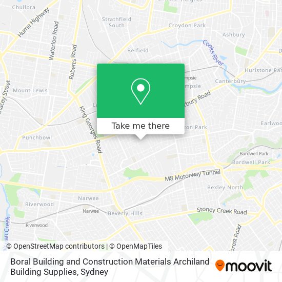 Mapa Boral Building and Construction Materials Archiland Building Supplies