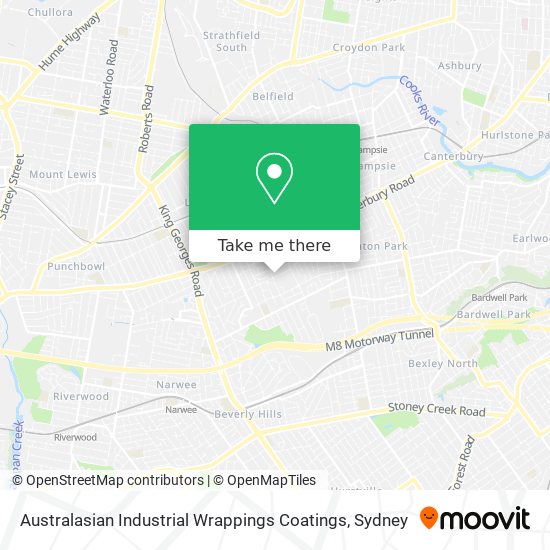 Australasian Industrial Wrappings Coatings map