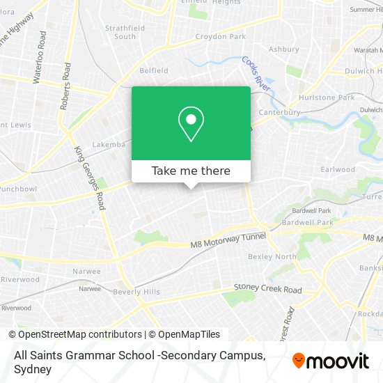 Mapa All Saints Grammar School -Secondary Campus