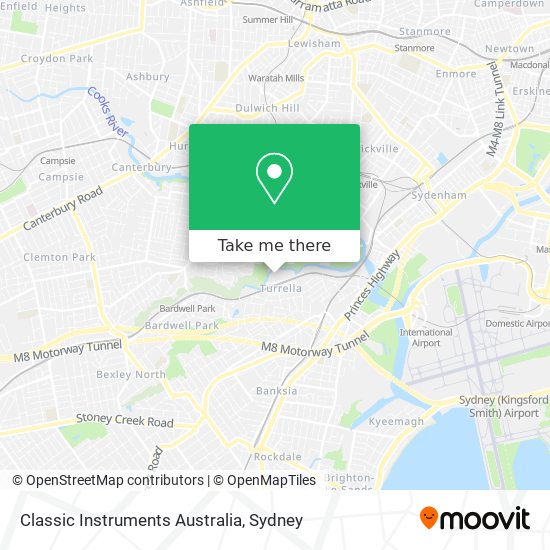 Classic Instruments Australia map