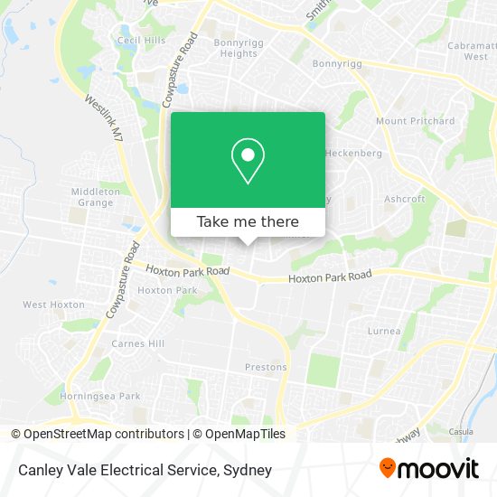 Mapa Canley Vale Electrical Service