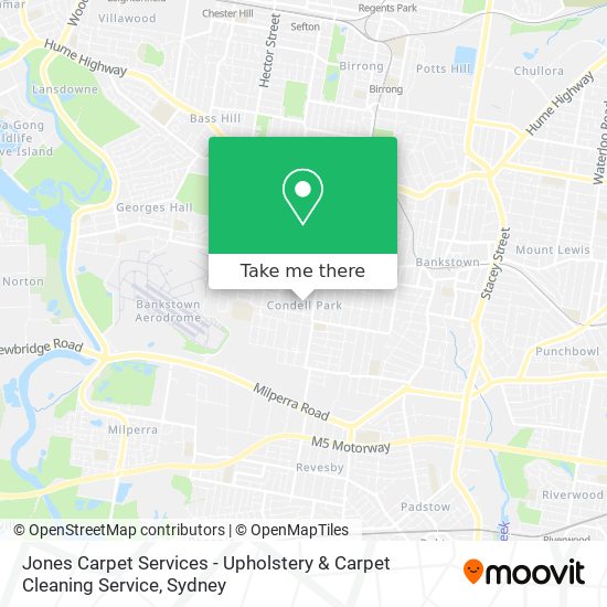 Jones Carpet Services - Upholstery & Carpet Cleaning Service map