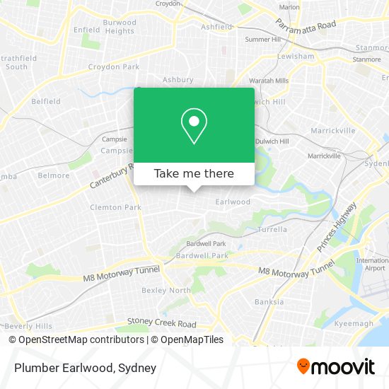 Mapa Plumber Earlwood