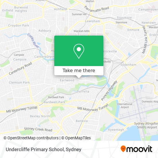 Mapa Undercliffe Primary School