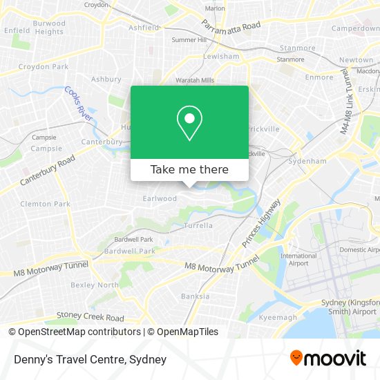 Denny's Travel Centre map