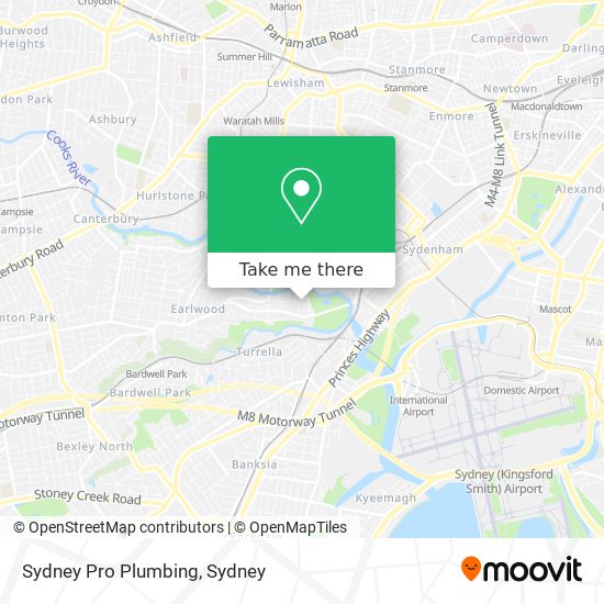 Mapa Sydney Pro Plumbing