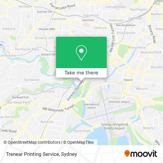 Mapa Trenear Printing Service