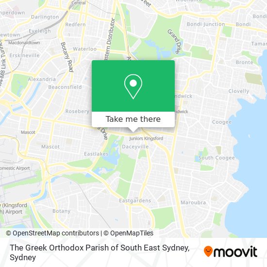 The Greek Orthodox Parish of South East Sydney map