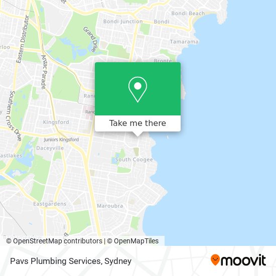 Pavs Plumbing Services map