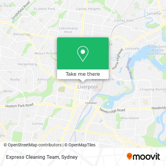 Express Cleaning Team map