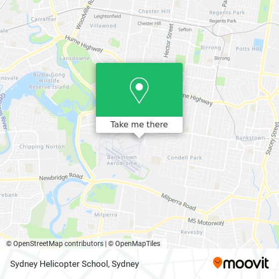 Mapa Sydney Helicopter School