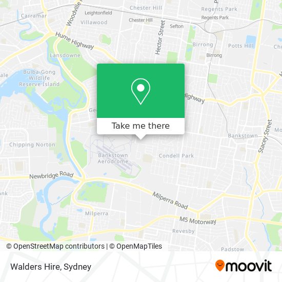 Walders Hire map