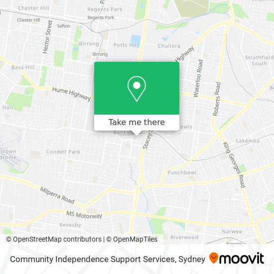 Community Independence Support Services map