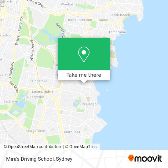 Mapa Mira's Driving School