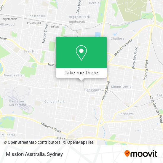 Mission Australia map