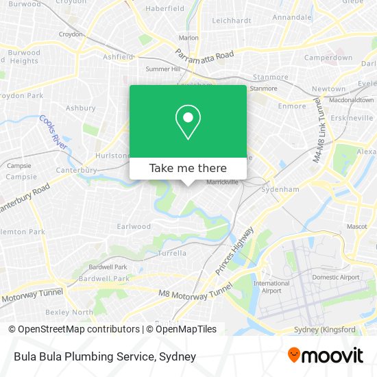Mapa Bula Bula Plumbing Service