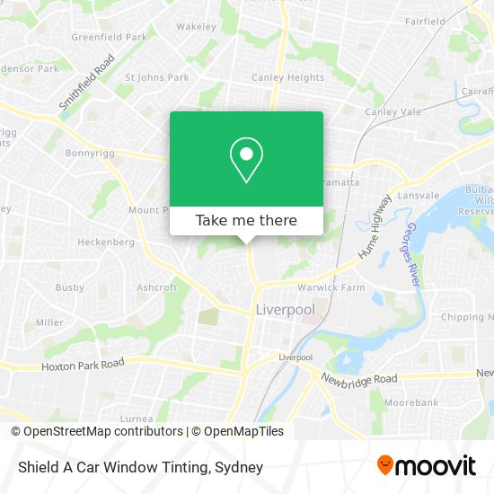 Mapa Shield A Car Window Tinting