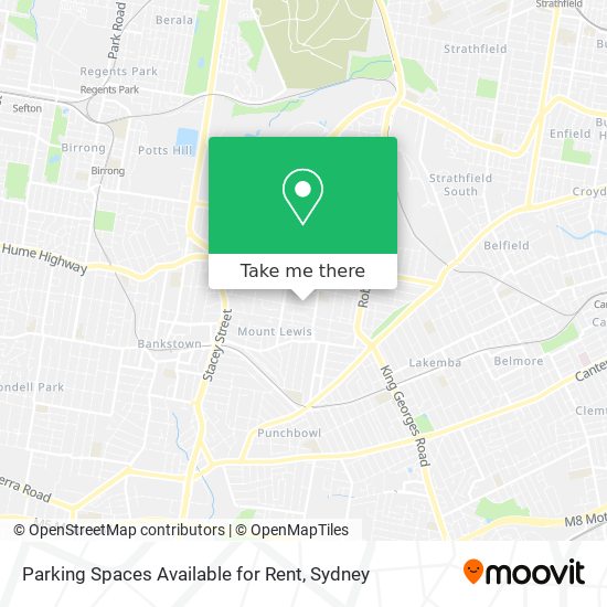 Mapa Parking Spaces Available for Rent