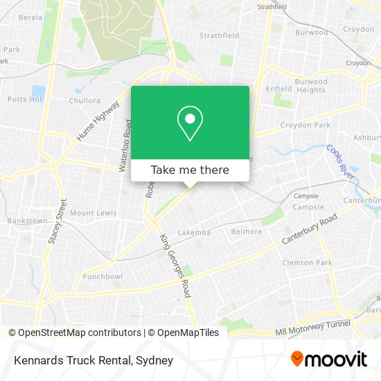 Kennards Truck Rental map