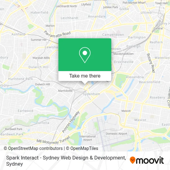Spark Interact - Sydney Web Design & Development map