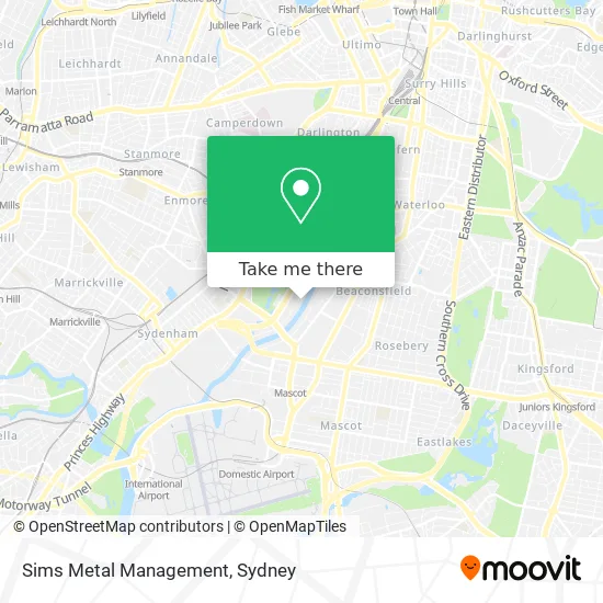 Sims Metal Management map