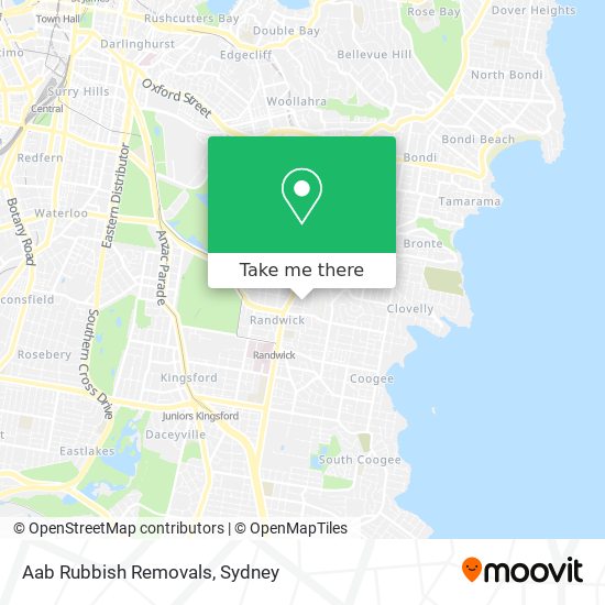 Aab Rubbish Removals map