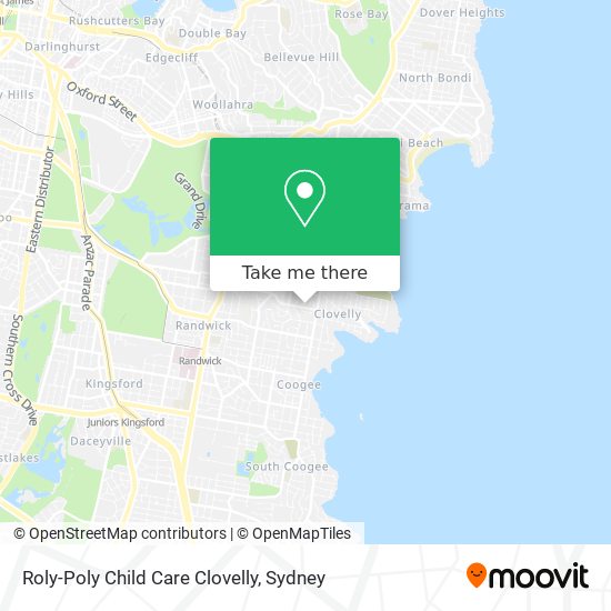 Mapa Roly-Poly Child Care Clovelly