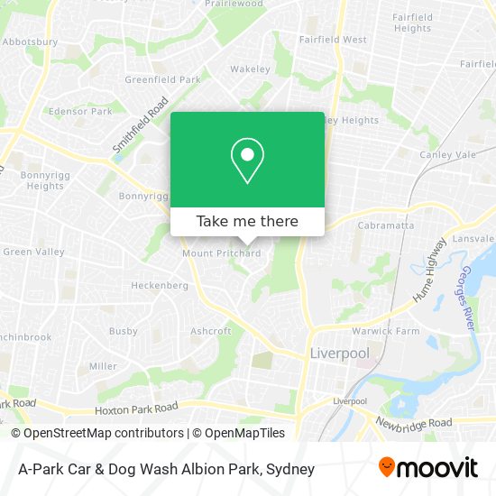 Mapa A-Park Car & Dog Wash Albion Park