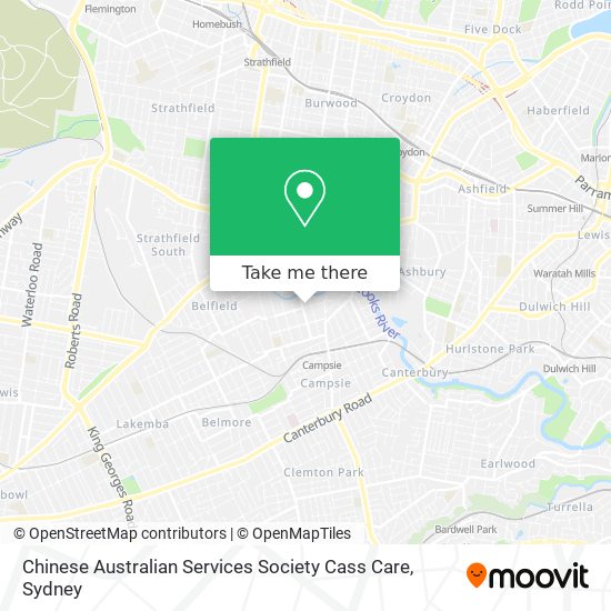 Mapa Chinese Australian Services Society Cass Care