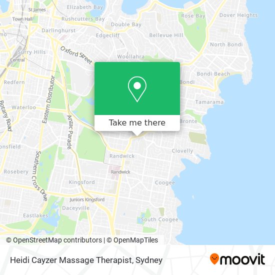 Heidi Cayzer Massage Therapist map