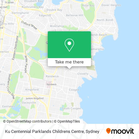 Ku Centennial Parklands Childrens Centre map