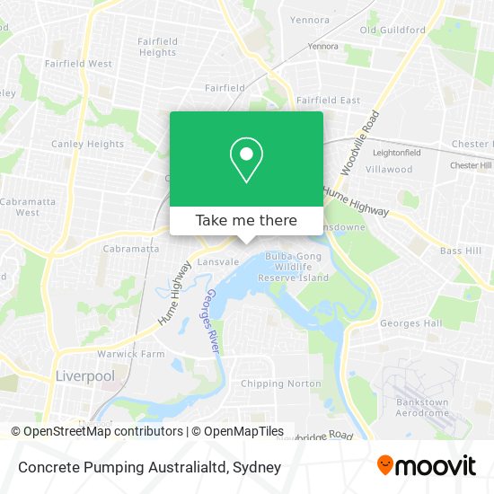 Concrete Pumping Australialtd map