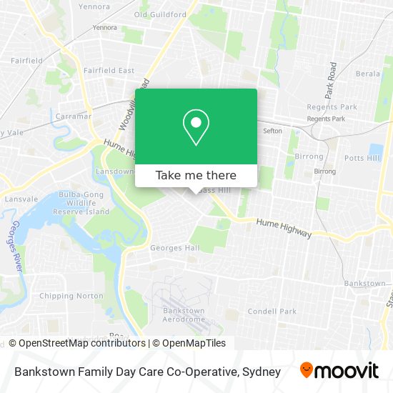 Bankstown Family Day Care Co-Operative map