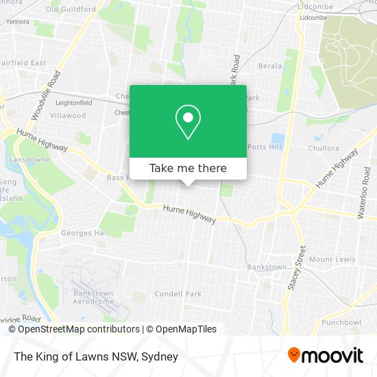 The King of Lawns NSW map